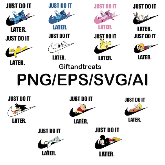 Nike Just Do It Later Lilo Stitch Looney Tunes The Etsy
