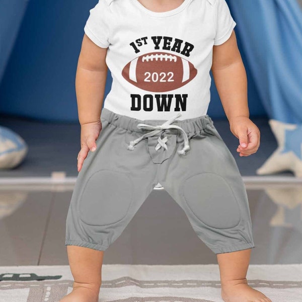 Toddler Football Pants, First Year Down Pants, 1st Birthday Football Pants, Football Pants, Birthday Pants, Football Birthday