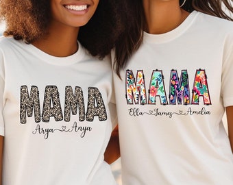Mama Shirt For Mothers Day Gift, Comfort Colors Mama T-shirt, Mama T-shirt For Birthday Gift For Her, Baby Shower Gift, Gift For Mom