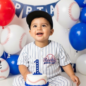 Rookie Of The Year 1st Birthday Shirt and Pants, Boys Baseball Birthday Shirt, Rookie Pants, First Birthday Boy, 1st Birthday Boy, Birthday