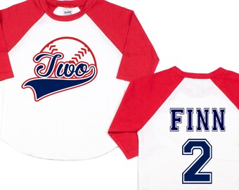 Baseball Numbers Shirt, Ages 1,2,3,4,5,6, Personalized Baseball Tees, Baseball Custom Birthday Shirt, Baseball Shirt.