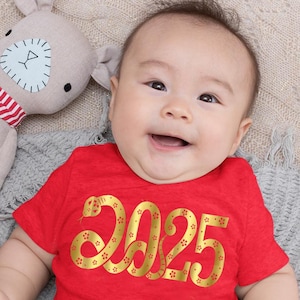 Year of Snake Bodysuit, Chinese New Year Baby, Year of Snake 2025, Chinese New Year T-shirt, Lunar New Year, Year of Snake T-shirt, Lunar