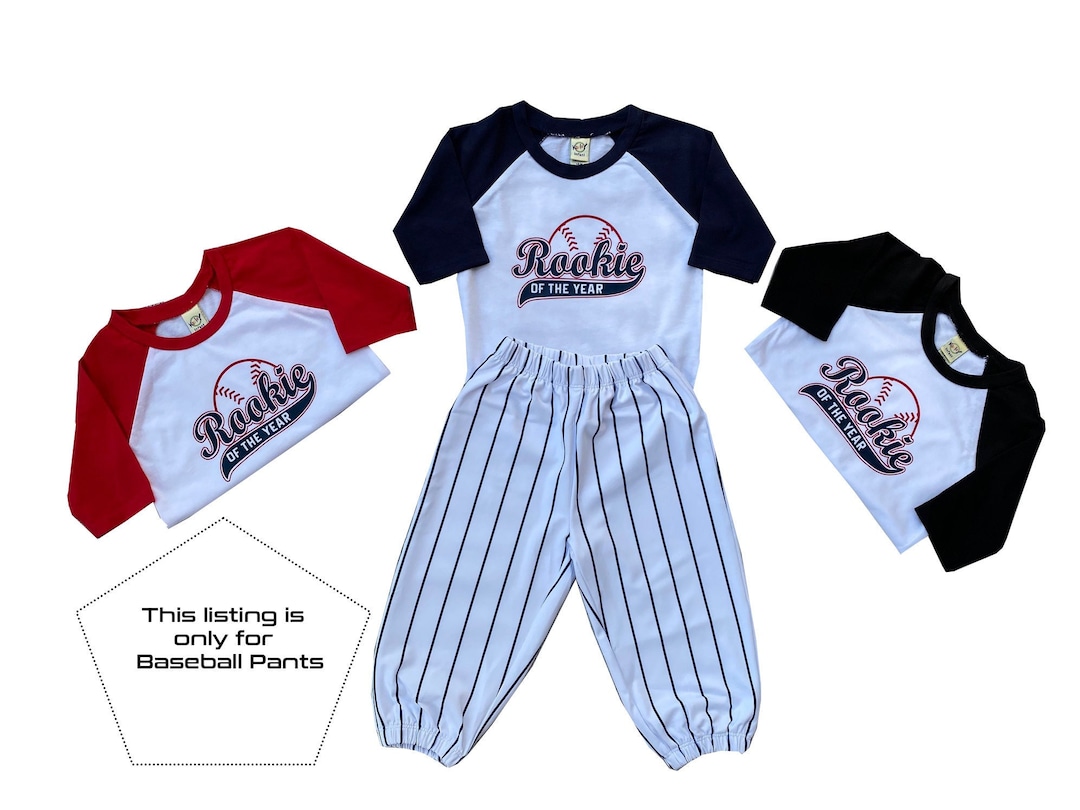Toddler Baseball Pants, Rookie of the Year Pants, 1st Birthday Baseball