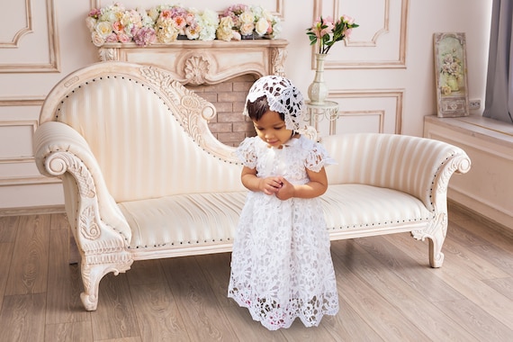 newborn white cotton dress White Lace Baby Girl Dress, Baby Girl Cotton Dress, White Gown For Baby, Girls Baptism Dress, Newborn White Gown, Baby Girl Gift Ideas