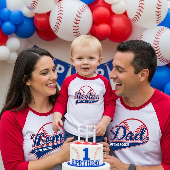 Rookie Of The Year First Birthday Baseball Party I Invitation