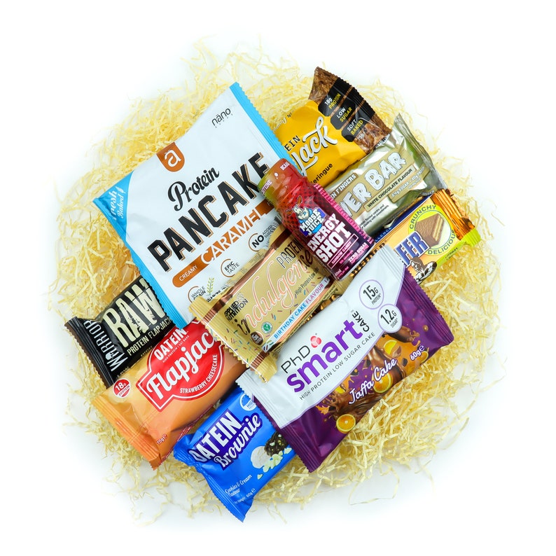 Protein Bar Snack Box Whey Protein Gift Box Protein Hamper Etsy UK