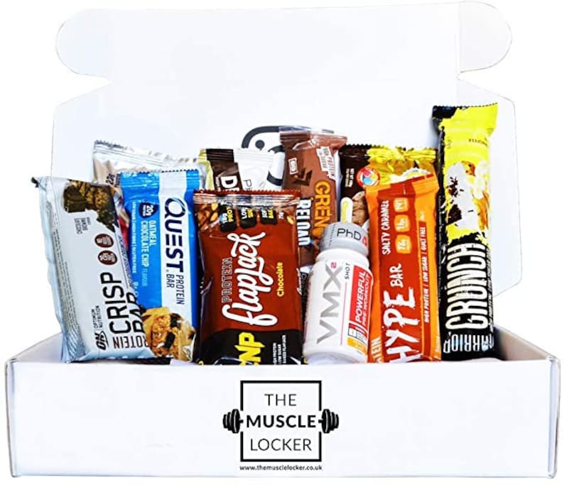 Protein Bar Snack Box Whey Protein Gift Box Protein Hamper Etsy UK
