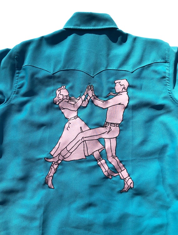 Vintage Golden Needle Western Embroidered Shirt