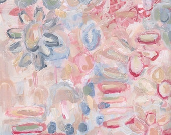 Original 9x12 abstract painting on Bristol paper Hand painted by Kathryn Denson.