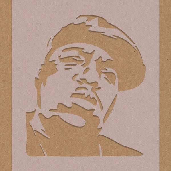 Biggie Smalls Schablone Celebrity Hip Hop Star Basteln Wand Kunst A6 A5 A4 A3