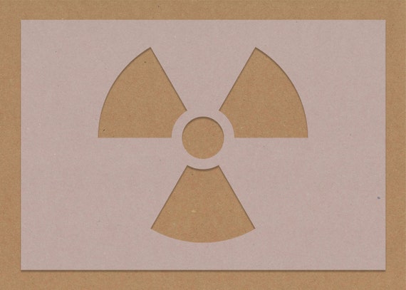 Radioactive Stencil Symbol Hazard Danger Safety Stencil Toxic - Etsy