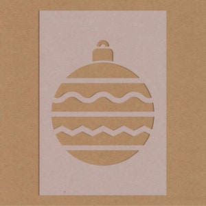 Pochoir de boule de Noël