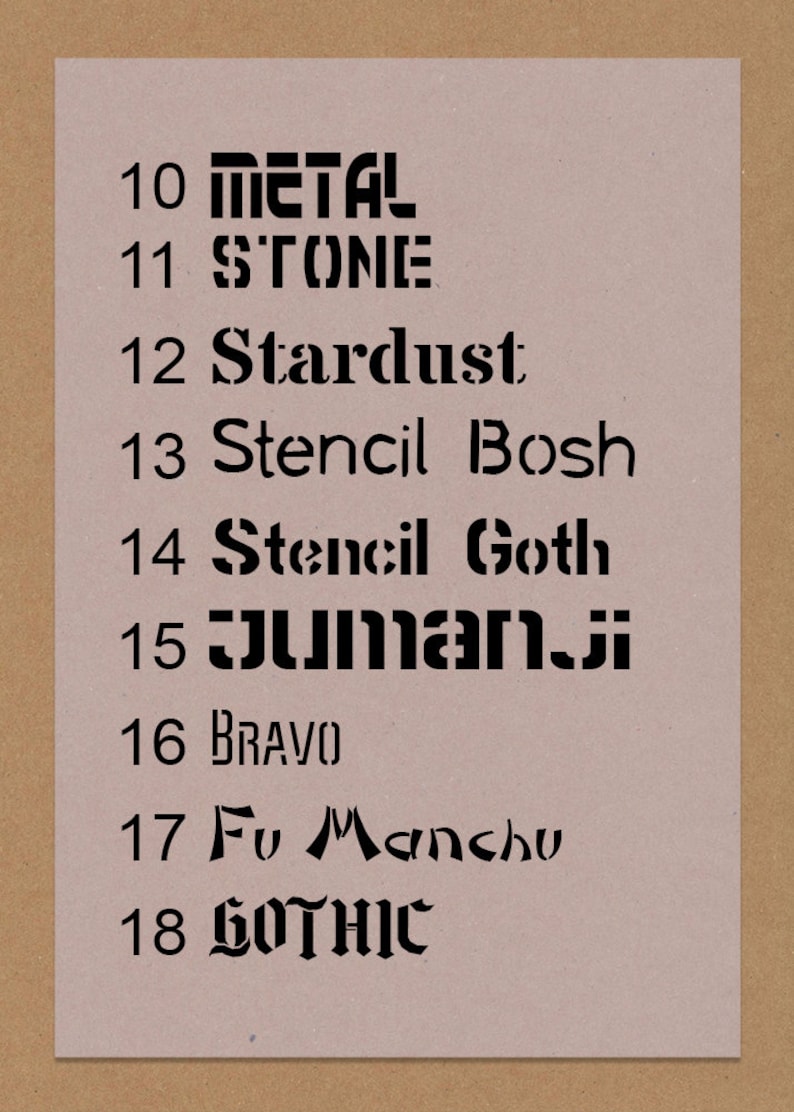 Custom Stencils Etsy UK