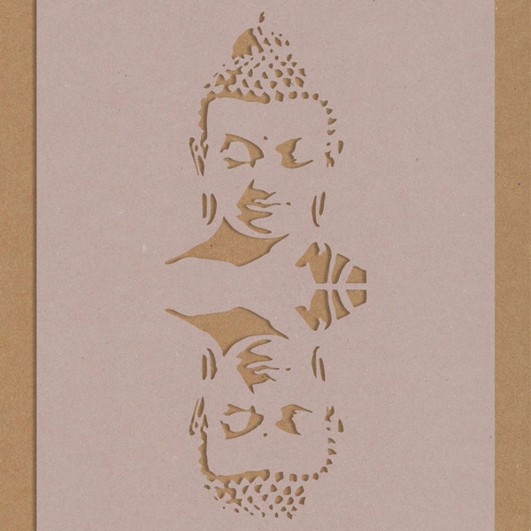 Thai Buddha Reflection Stencil Yoga Studio Crafting Spirituality