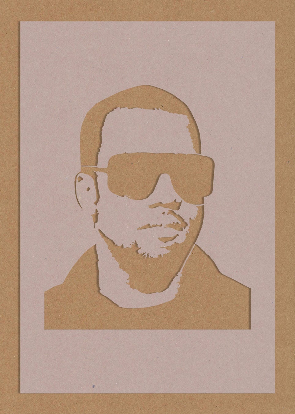 Kanye West Stencil Celebrity Hip Hop Star Crafting Wall Art A6 A5 A4 A3 -  Etsy