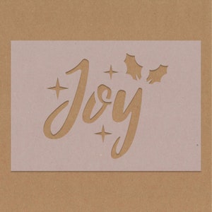 Plantilla decorativa Christmas Joy Seasons Greetings