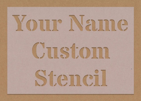 Personalised Custom Image Stencils, Custom Stencils, Custom Logo