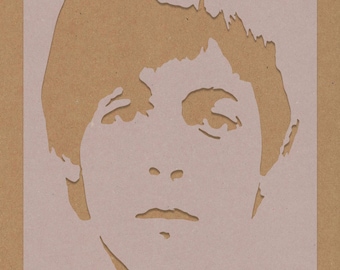 Paul McCartney Stencil Celebrity Rock Star Beatles Crafting Wall Art A6 A5 A4 A3