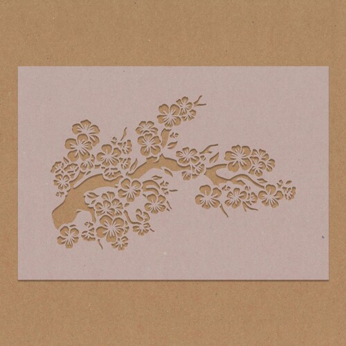 Cherry Blossom Tree Branch Stencil Crafting Wall Art A6 A3 - Etsy