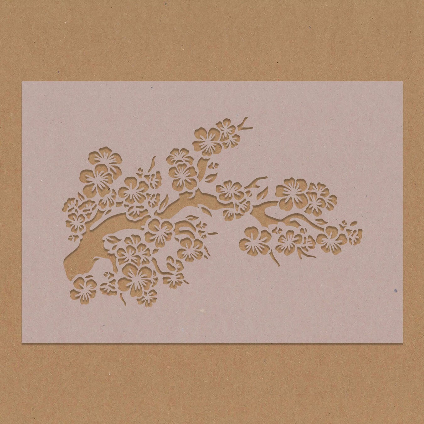 Cherry Blossom Tree Branch Stencil Crafting Wall Art A6 A3 Etsy