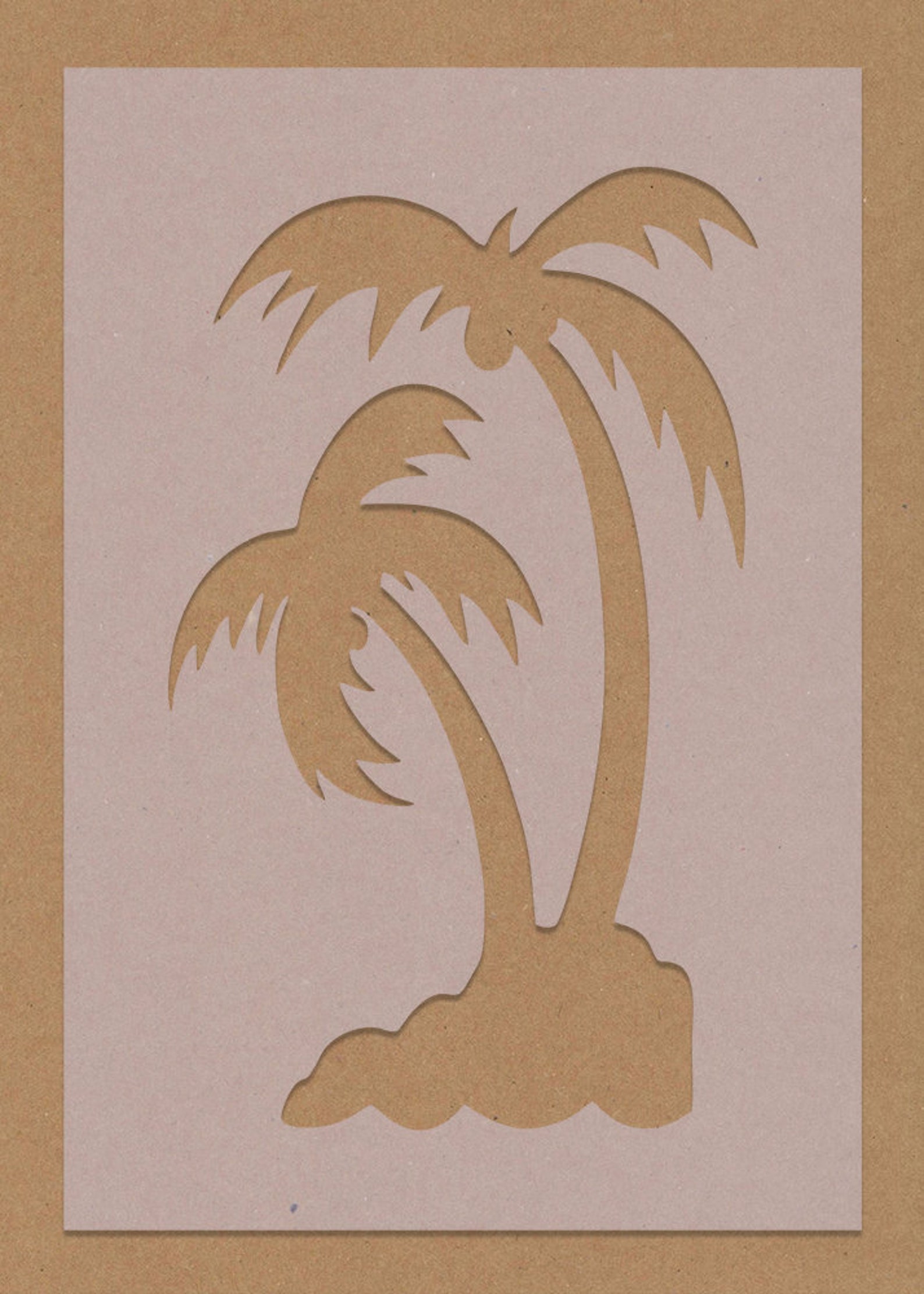 Palm Trees Beach Summer Stencil Mixed Designs A6 A5 A4 A3 Etsy