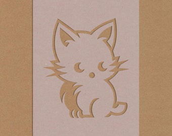 Stencil del fumetto del gatto