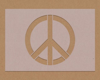 Peace Symbol Stencil