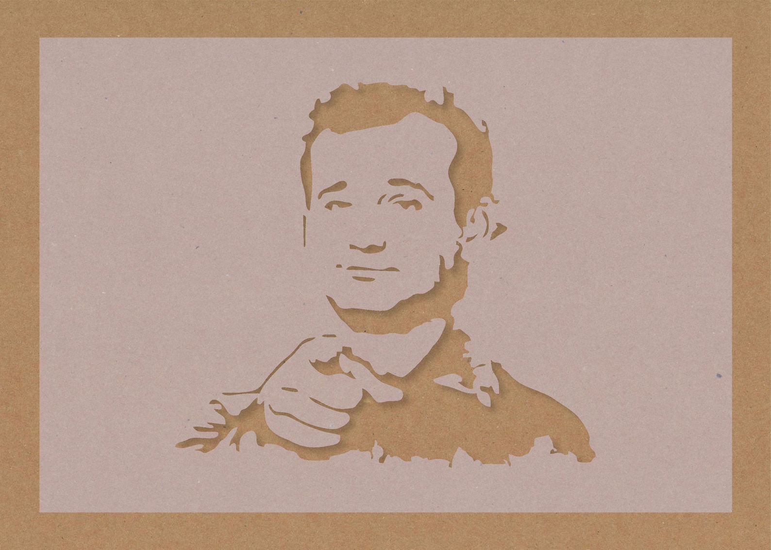 Bill Murray 2 Stencil Celebrity Film Star Crafting Wall Art A6 Etsy