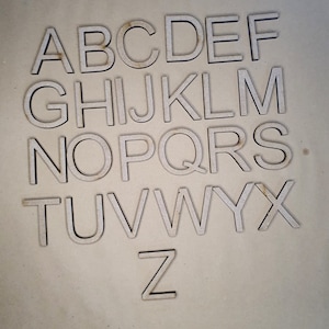 Fuente Arial Letras de madera sin pintar MDF Corte láser alfapbet completo