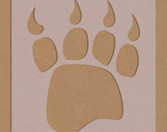 fjer Fjerde fusion Bear Paw Print | Etsy