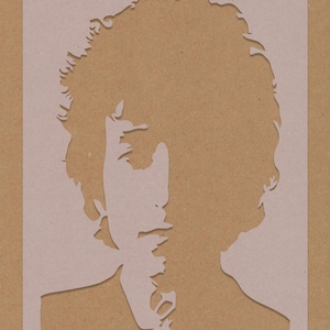 Bob Dylan Stencil Celebrity Rock Star Vintage Crafting Wall Art A6 A5 A4 A3 Shabby Chic
