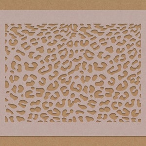Leopard Print Animal Print Stencil A6 A5 A4 A3 crafting DIY Punk