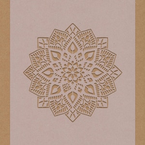 Star flower Mandala Yoga Stencil A6 A5 A4 A3 Face Painting crafting DIY Hippy