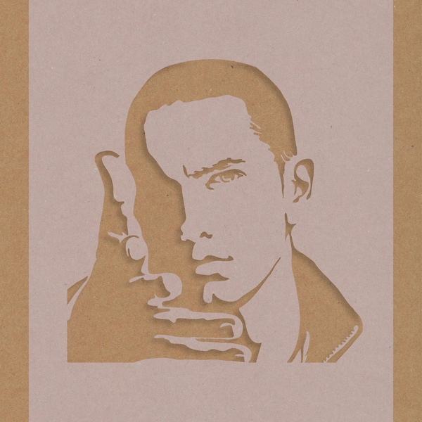 Eminem Pochoir Célébrité Hip Hop Star Crafting Art mural A6 A5 A4 A3