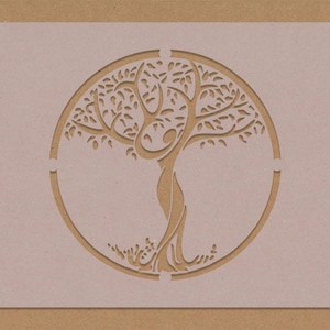 Tree of Life Goddess Stencil