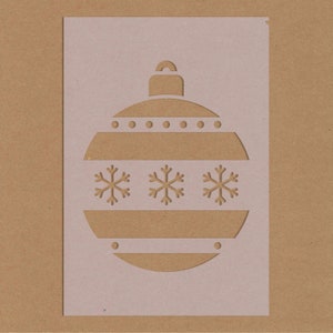 Pochoir de boule de Noël