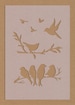 Birds Flying From Branch Tree Stencil Crafting Wall Art A6 A5 A4 A3 Shabby Chic 