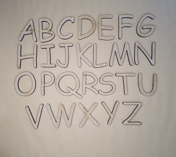 Selbstklebende Holz Buchstaben - Comic Sans - Wunschtext/Schriftzug mit  Größenauswahl