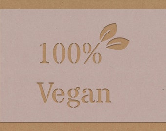 Segno 100% vegano senza carne senza crudeltà