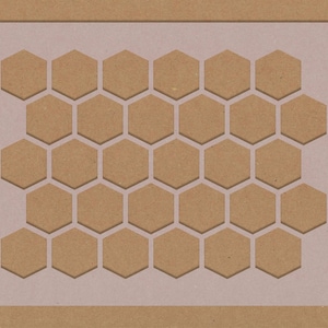 Honeycomb Hexagon Repeating Stencil Medium pattern