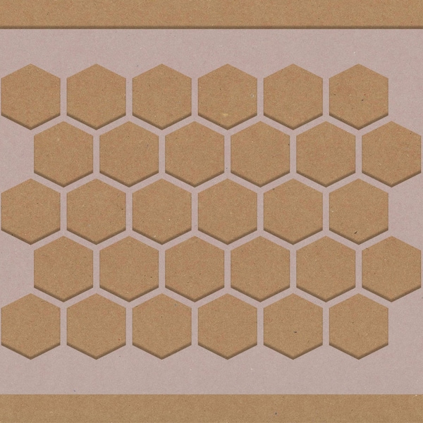 Honeycomb Hexagon Repeating Stencil Medium pattern