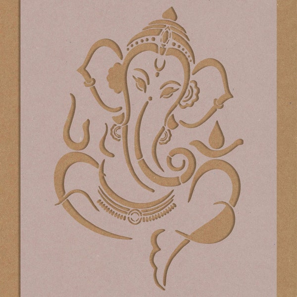 Ganesh Stencil Indian Gods Spiritual Meditation Ganesha