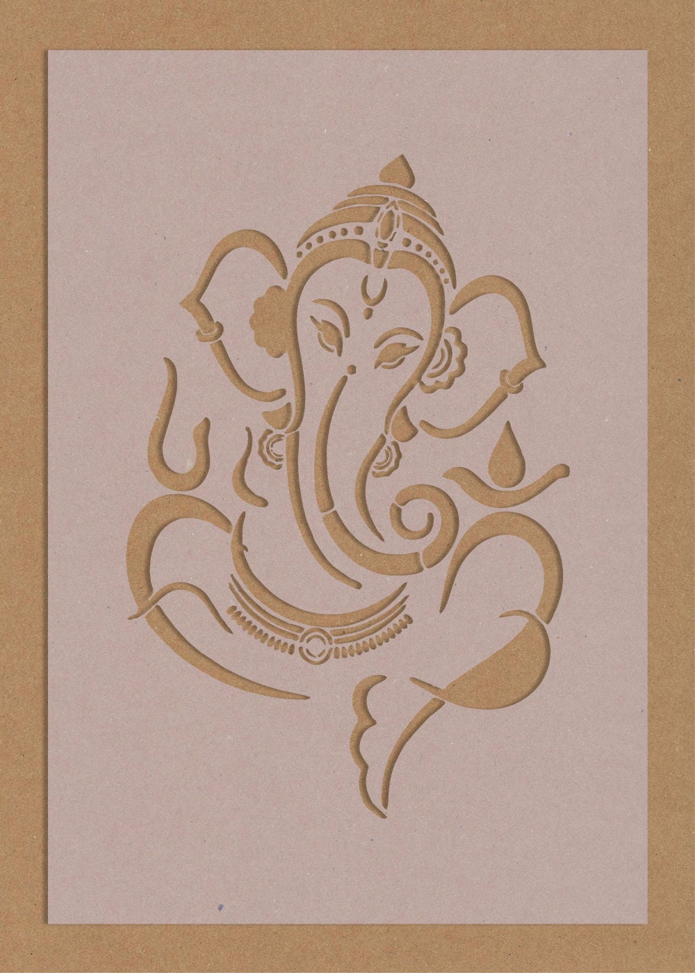Ganesh Stencil Indian Gods Spiritual Meditation Ganesha Etsy