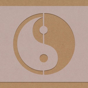 Plantilla Yin Yang Geometría Sagrada A6 A5 A4 A3 Yoga Hippy