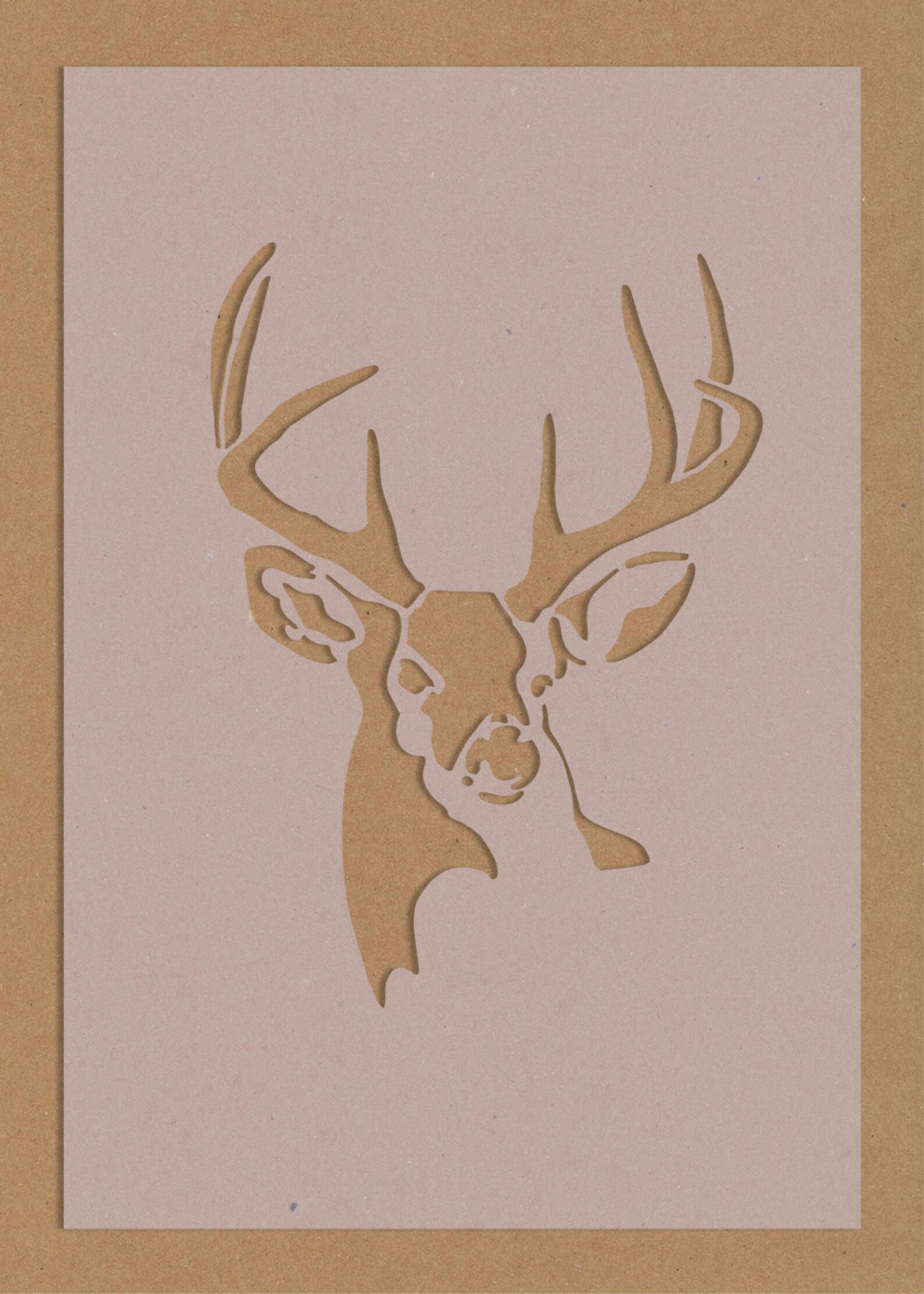 Hirsch Reh Rentier Schablone Basteln A6 A5 A4 A3 Shabby Chic - Etsy.de