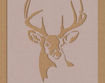 Stag Deer Reindeer Stencil Crafting Wall Art A6 A5 A4 A3 Shabby Chic