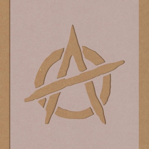Anarchy Symbol Stencil Riot Protest Punk Decor - Etsy