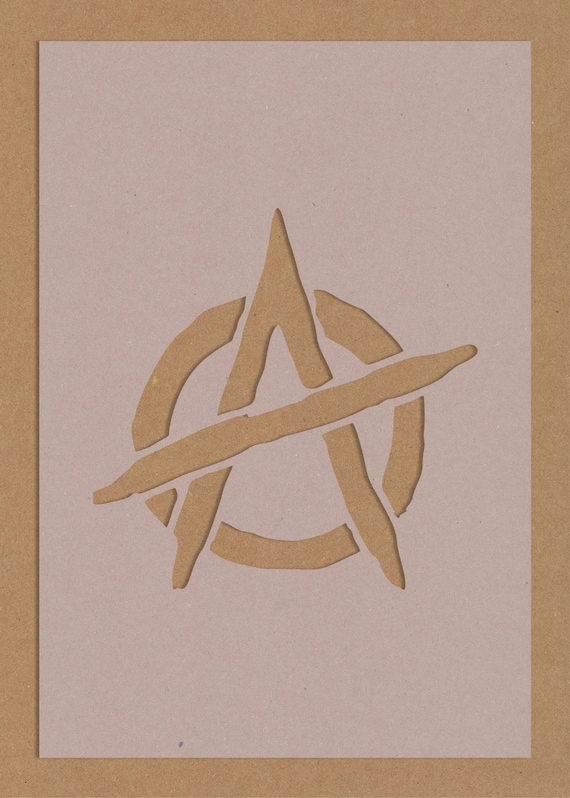 Anarchy Symbol Stencil Riot Protest Punk Decor | Etsy