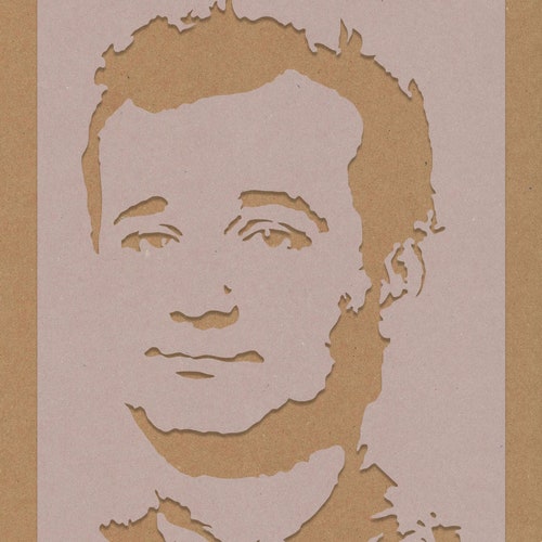 Bill Murray Stencil Celebrity Film Vintage Crafting Wall Art Etsy