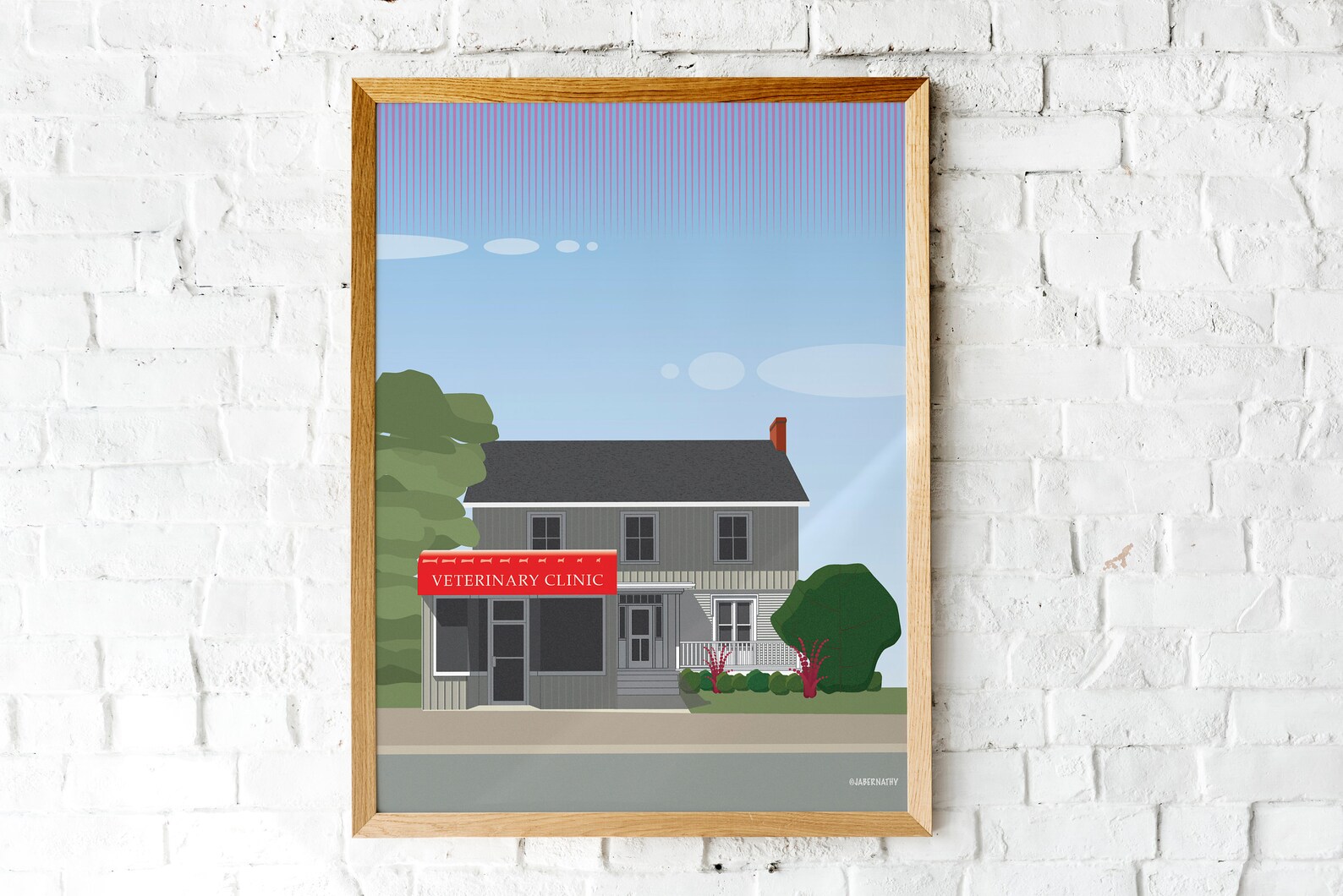Schitt's Creek Ted's Veterinary Clinic Print Etsy